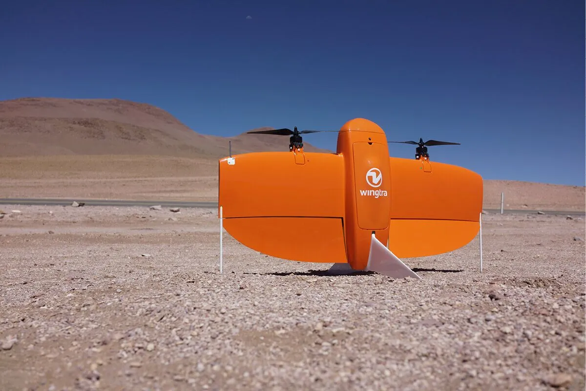 Wingtra powered lift drone training